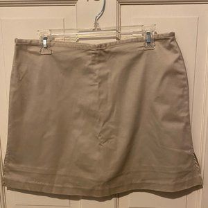 Bamboo Traders Khaki Tennis Skirt/Skort  12